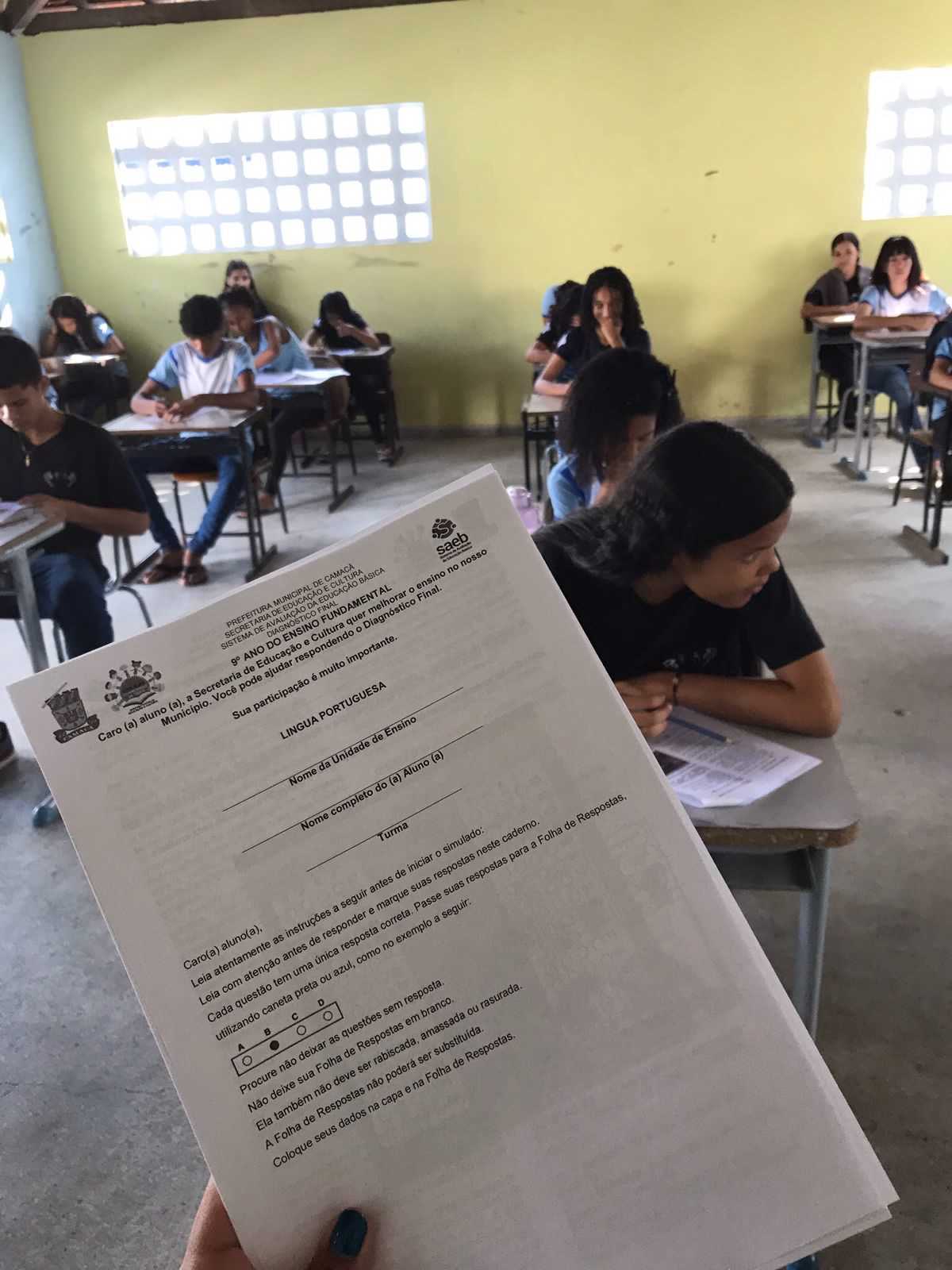 Camacã: Estudantes da rede municipal de ensino participam de simulados do Projeto foco no IDEB


